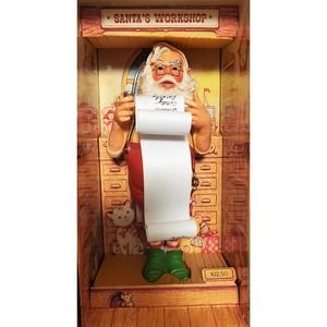 1980 Hallmark Keepsake ornament Special ed checking it twice santas workshop